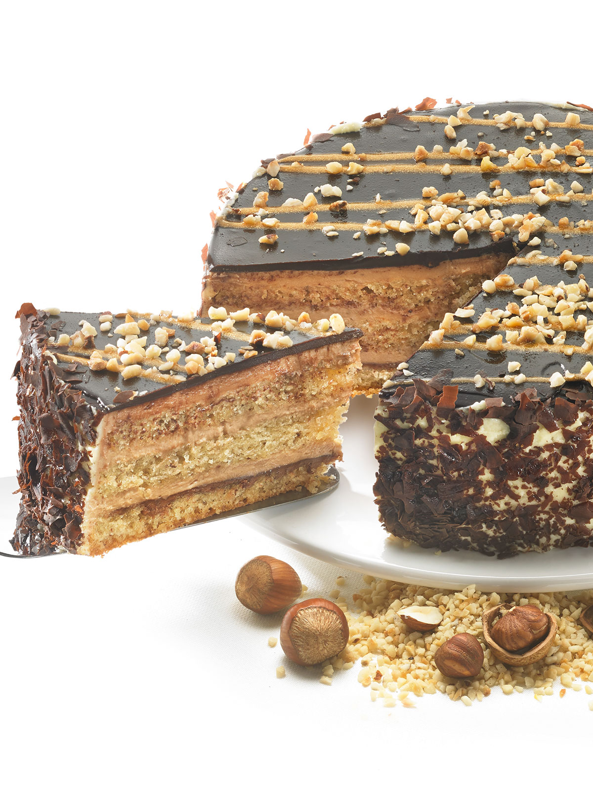 Nuss-Nougat-Festtagstorte
