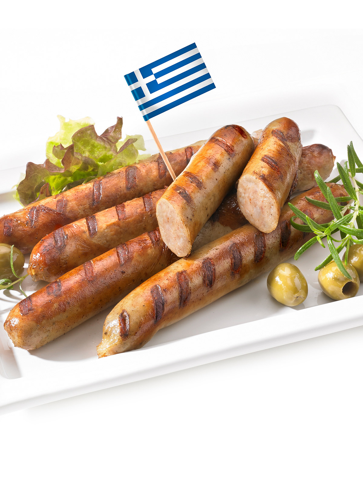 Bratwurst, griechisch