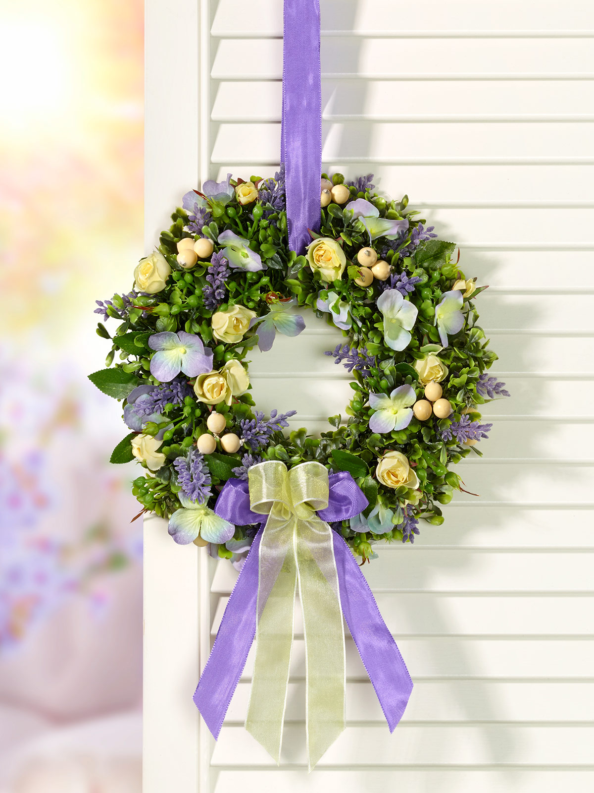 Türkranz „Hortensie & Lavendel“