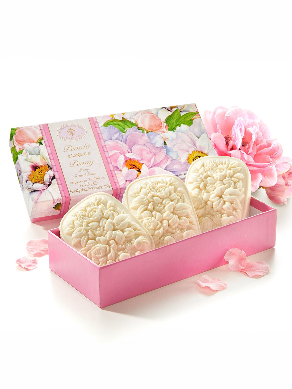 Florentiner Seifen-Trio „Peonia“ Florentiner Seifen-Trio „Peonia“