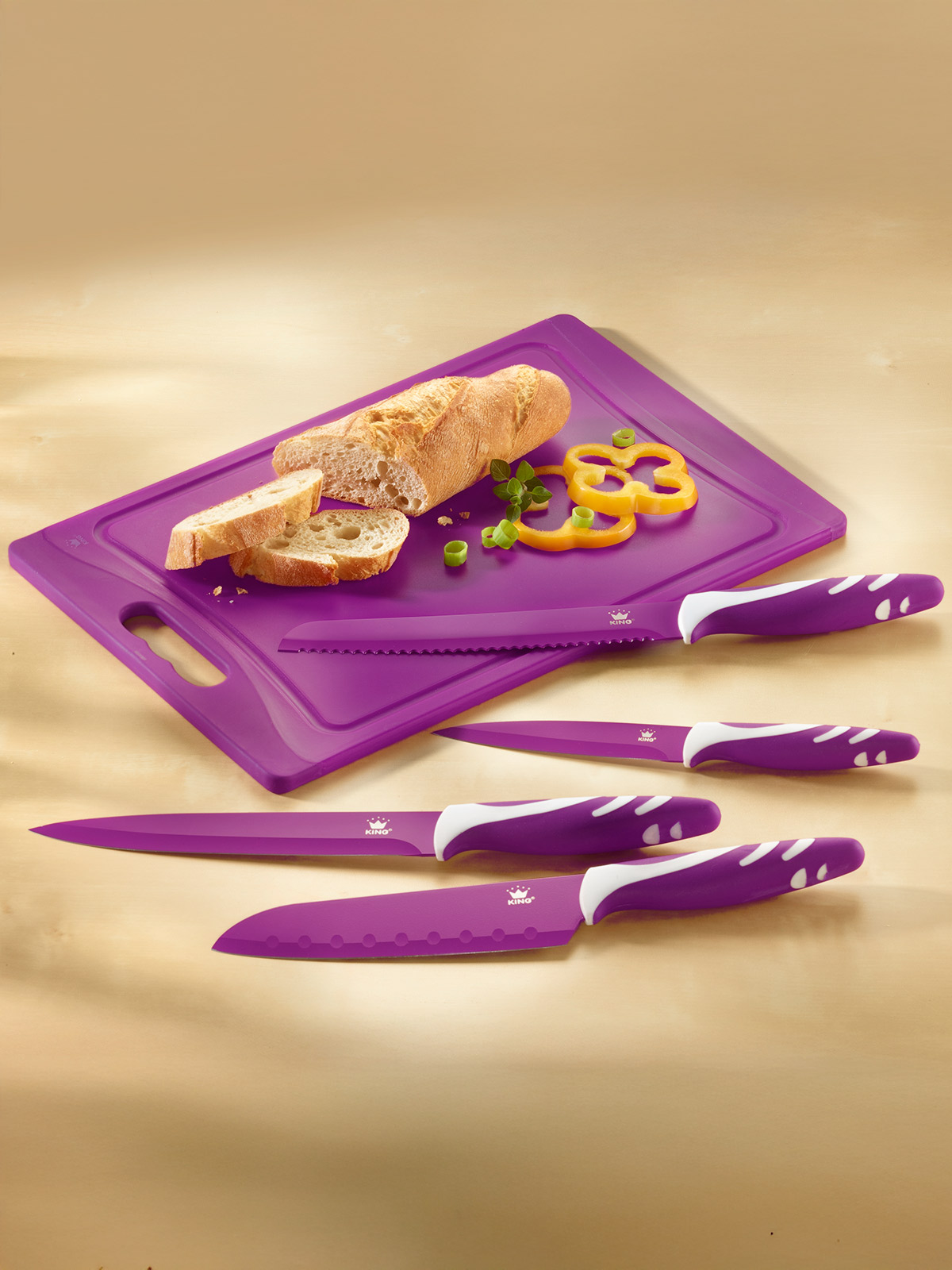 Brett- und Messer-Set „Beere“ Brett- und Messer-Set „Beere“