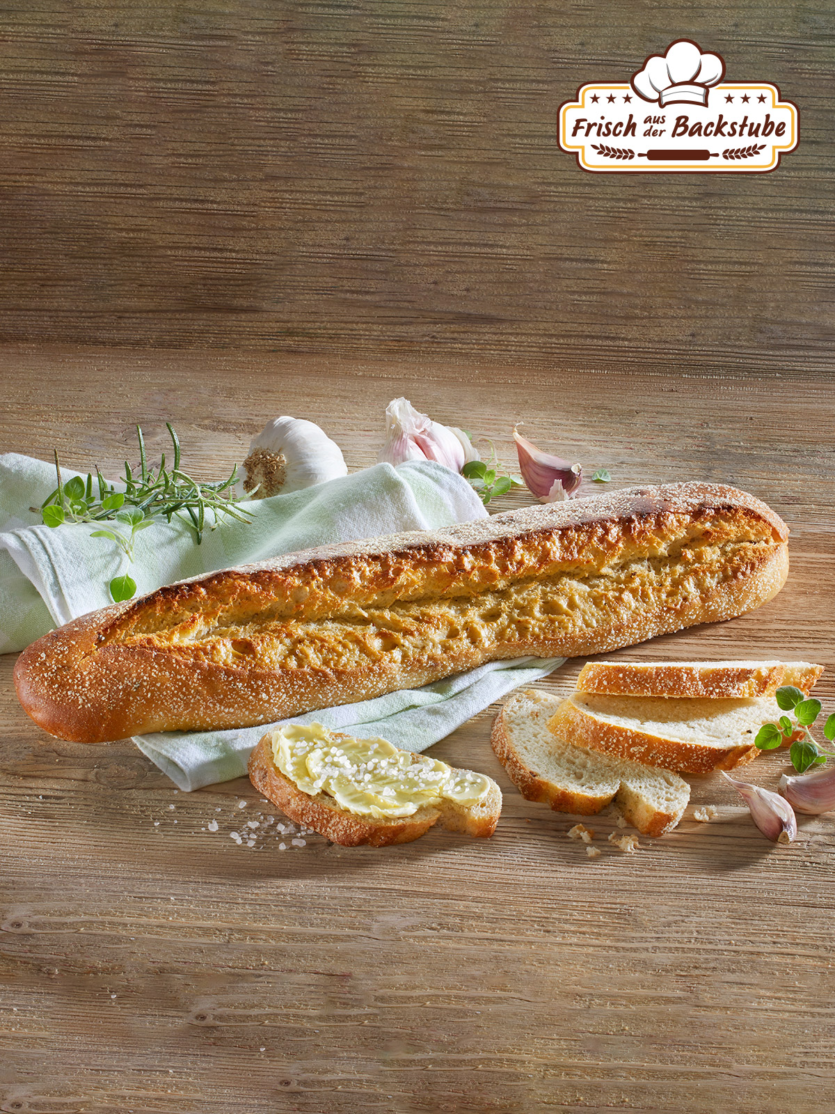 Knoblauch Baguette