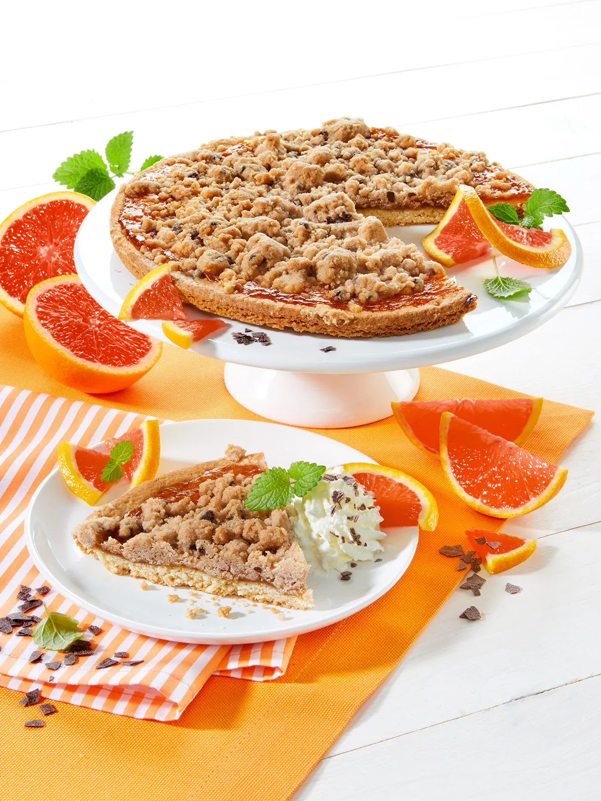 Streuseltorte „Orange & Schokolade“