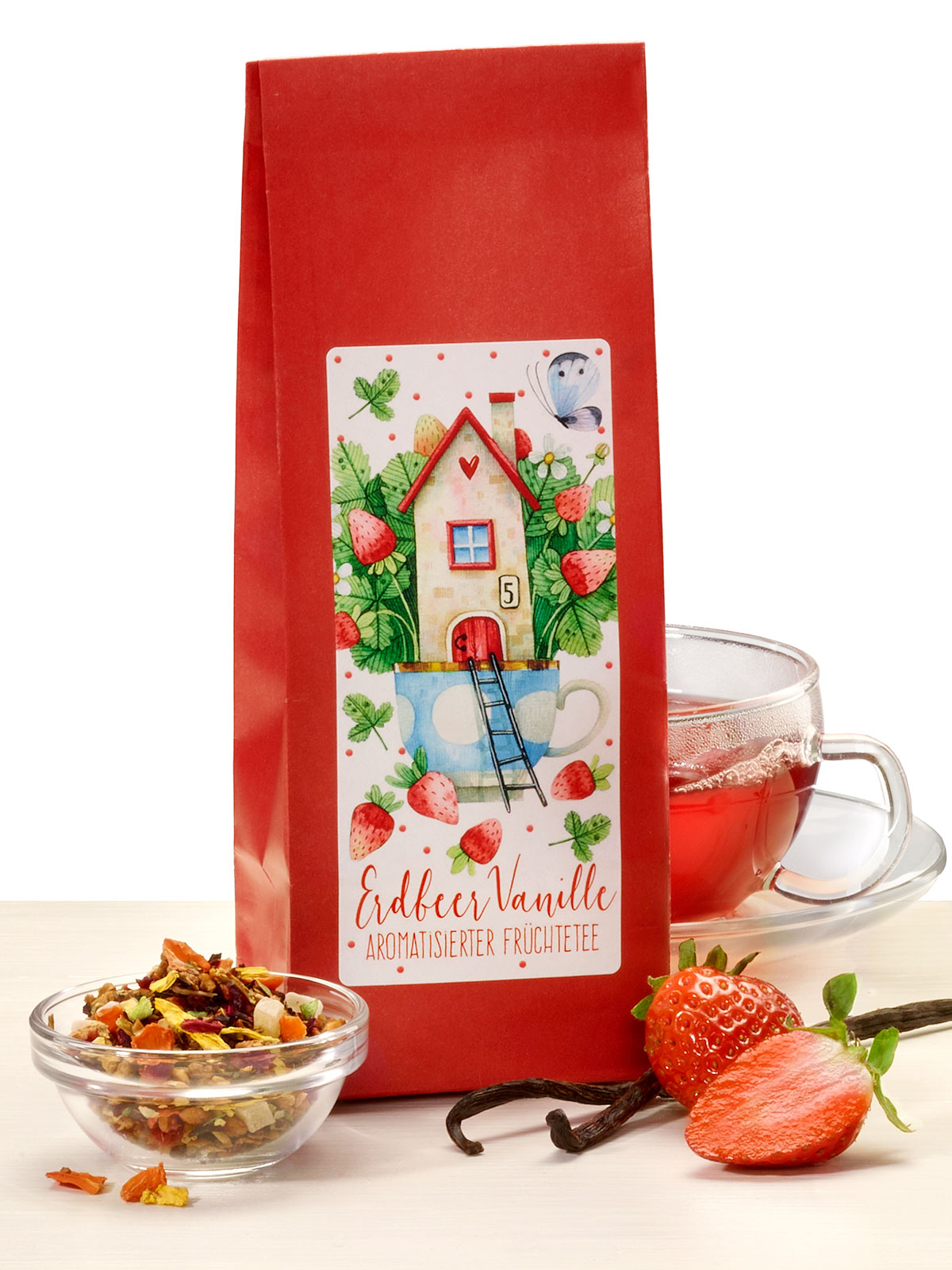 Früchtetee „Erdbeer-Vanille“