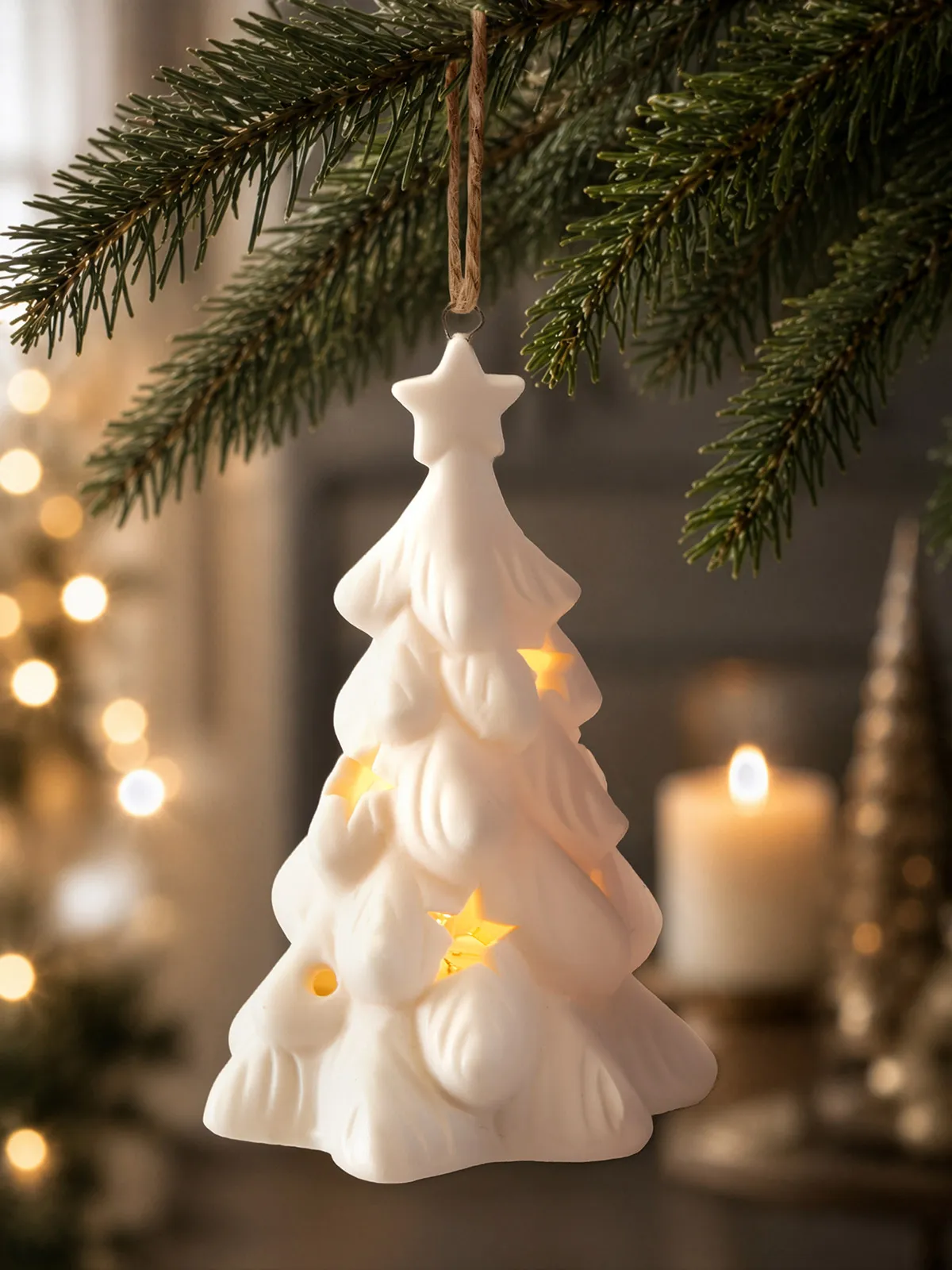 Porzellan-Tannenbaum mit LED