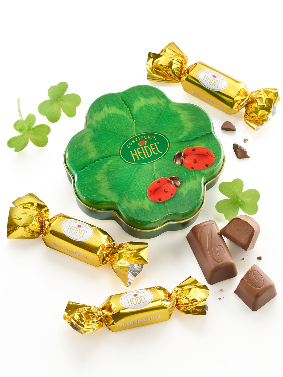 Kleeblattdose „Viel Glück“