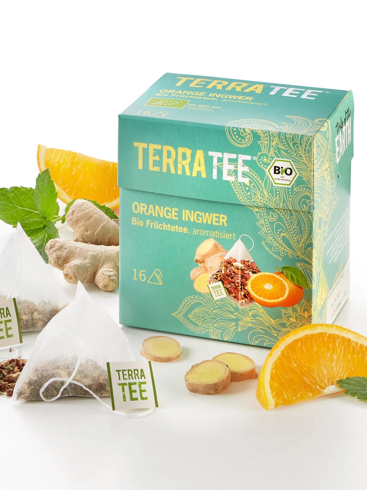 BIO Früchtetee „Orange & Ingwer“