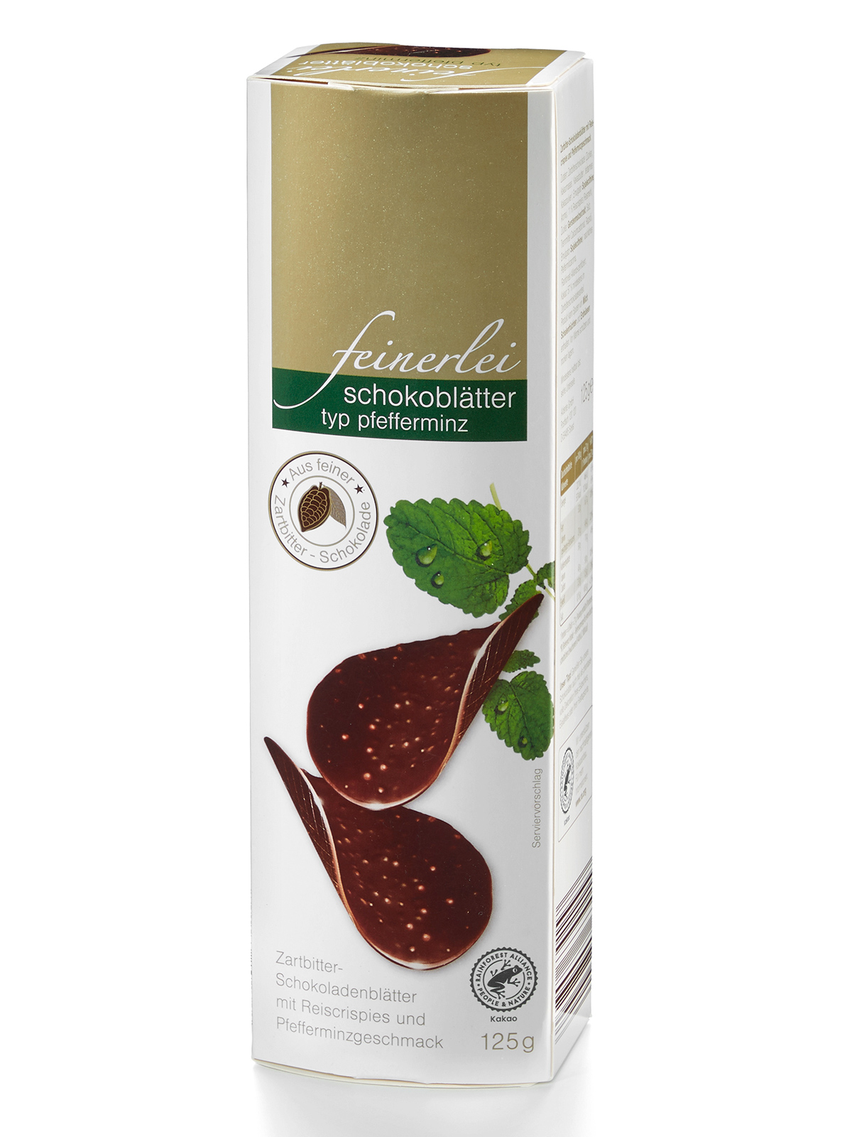 Schokoblätter „Pfefferminz“