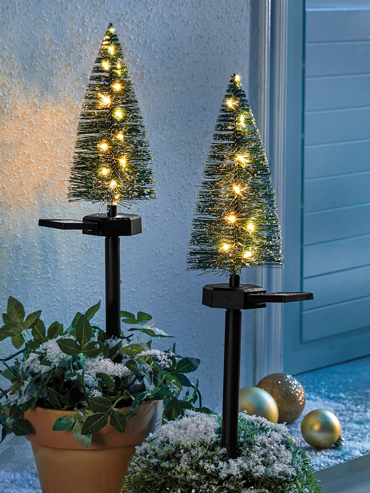 Solar-LED-Tannenbäumchen Solar-LED-Tannenbäumchen