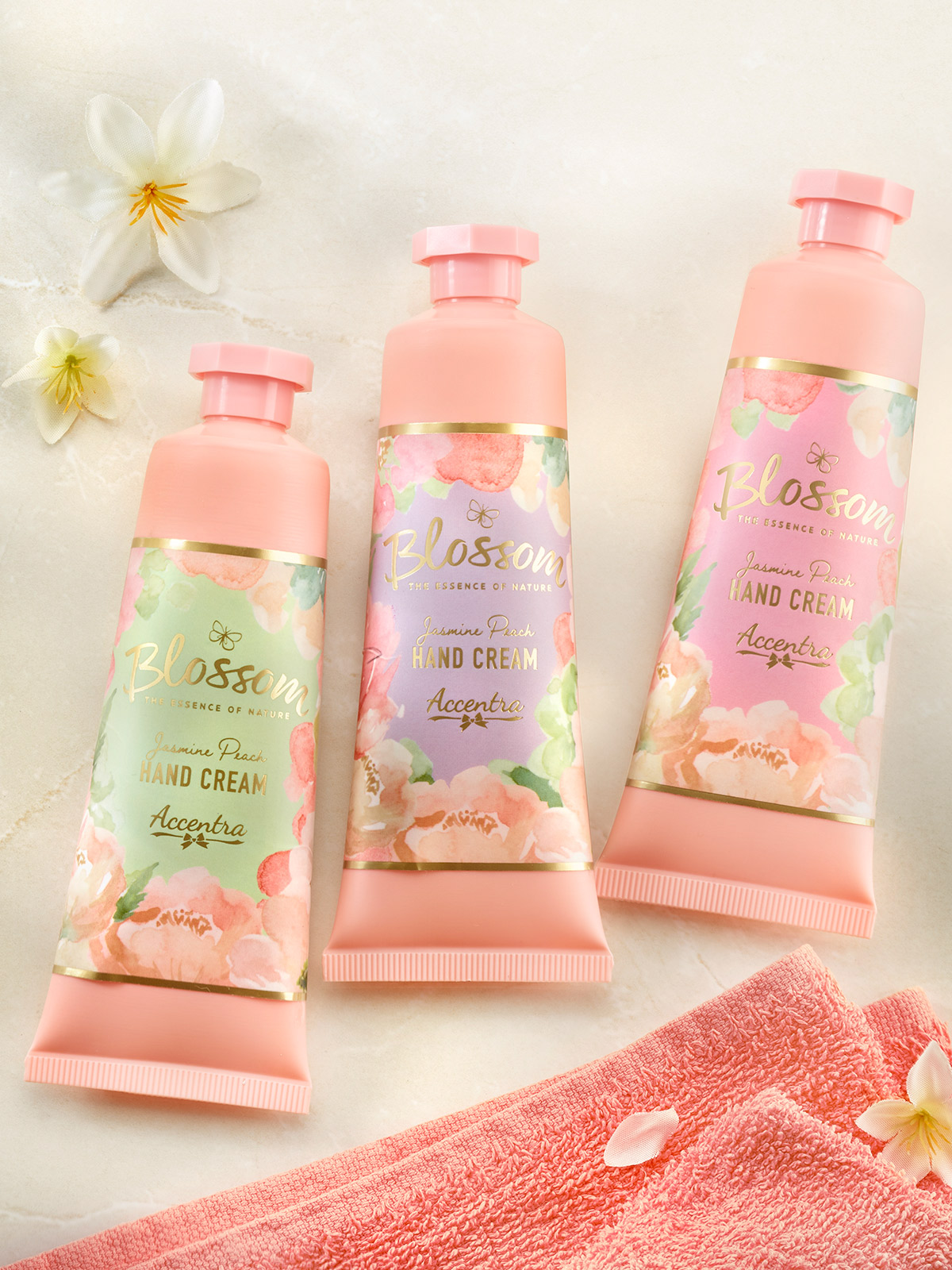 Hand- & Nagelcreme-Trio „Blossom“