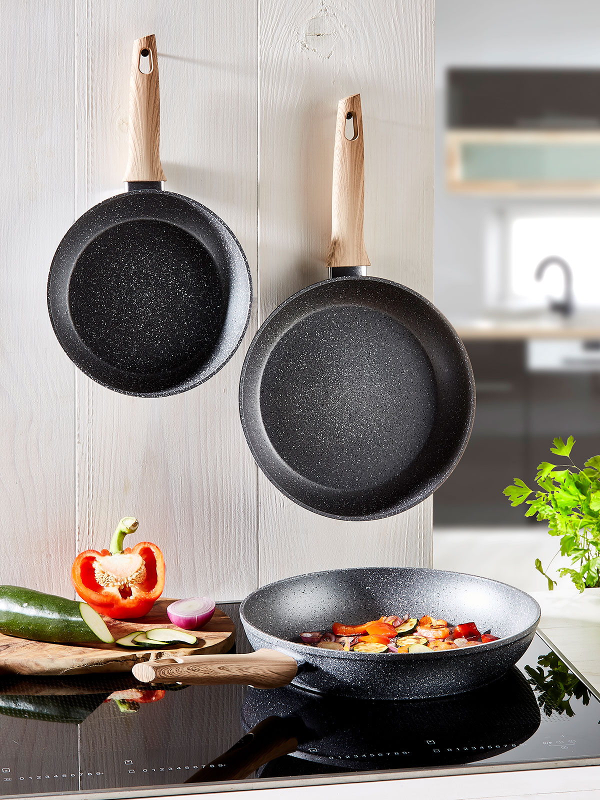 Keramik-Bratpfannentrio