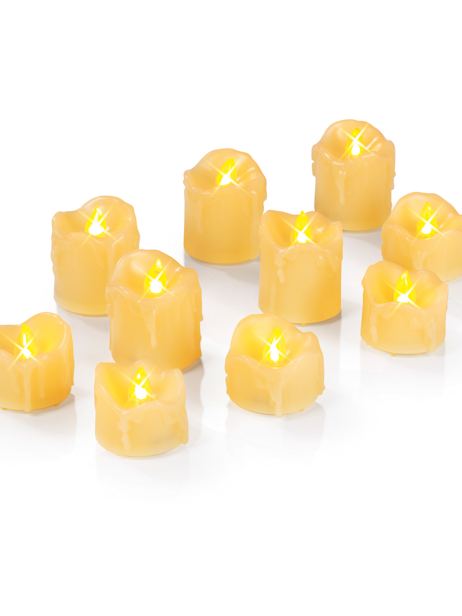 LED-Kerzenset "Tropfen"