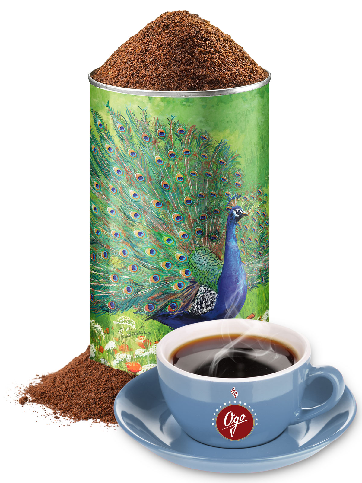 Entkoffeinierter Kaffee, gem. in Künstlerdose
