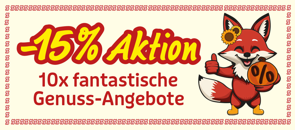 -15% Aktion: 10 Genuss-Angebote