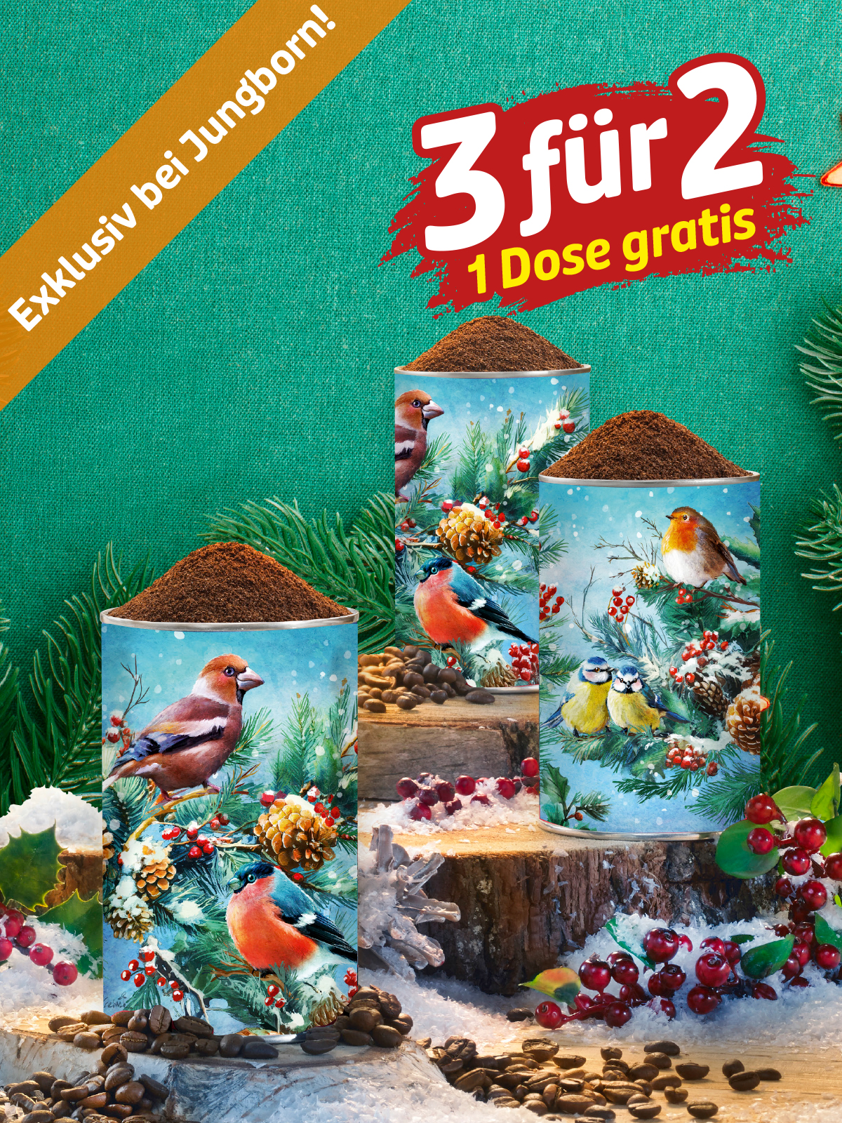 „3 für 2“ Festkaffee „Wintergäste“ „3 für 2“ Festkaffee „Wintergäste“
