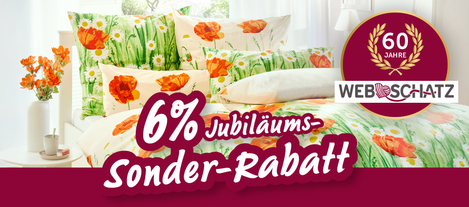 Frühlingshafte Bettwäsche mit Mohnblumenmotiv, 6 % Jubiläums-Sonderrabatt.