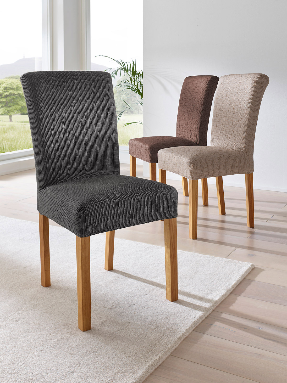 Stuhlhusse „Michael“, Grau Stuhlhusse „Michael“, Grau