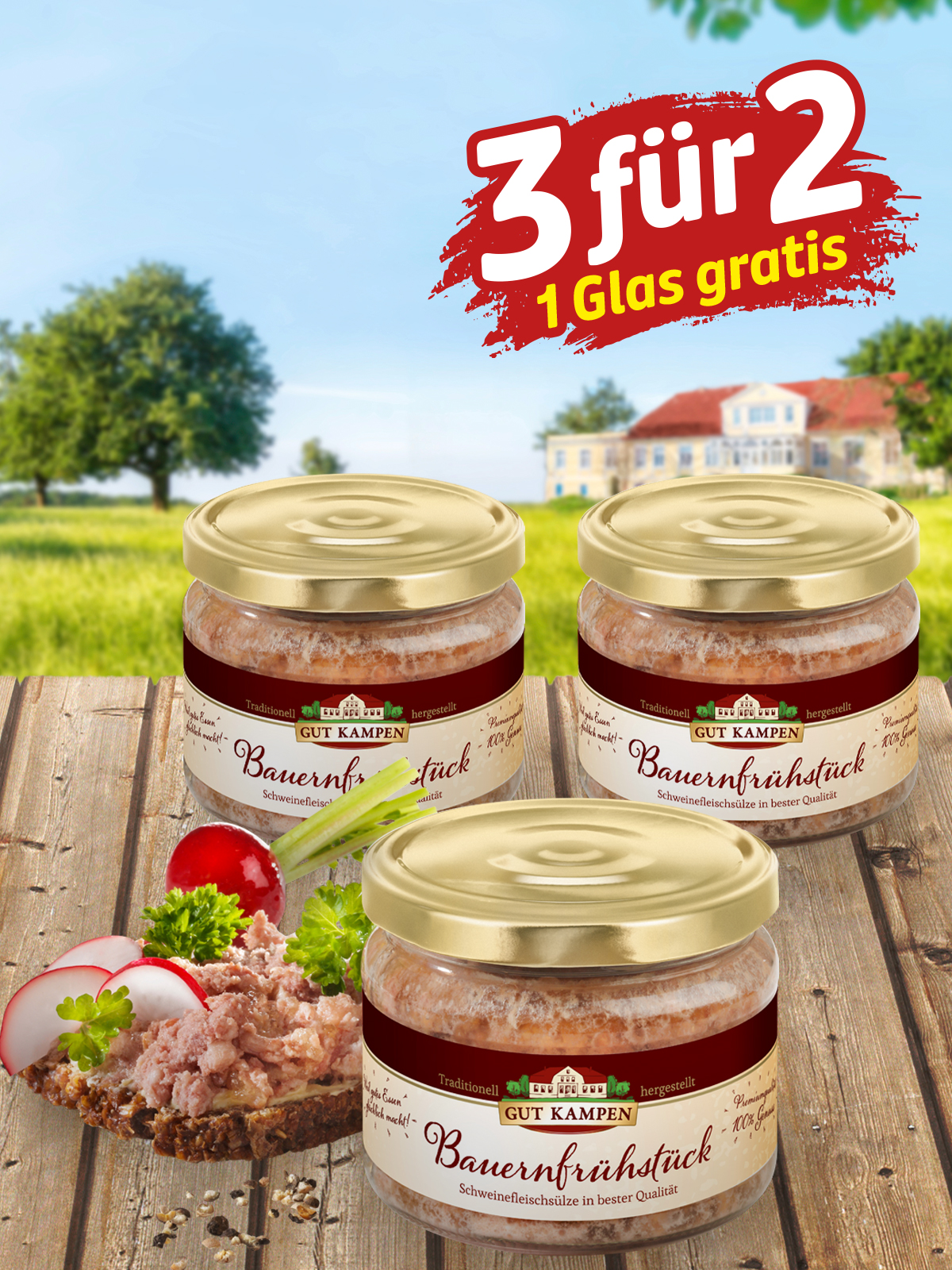 Bauernfrühstück „3 für 2“