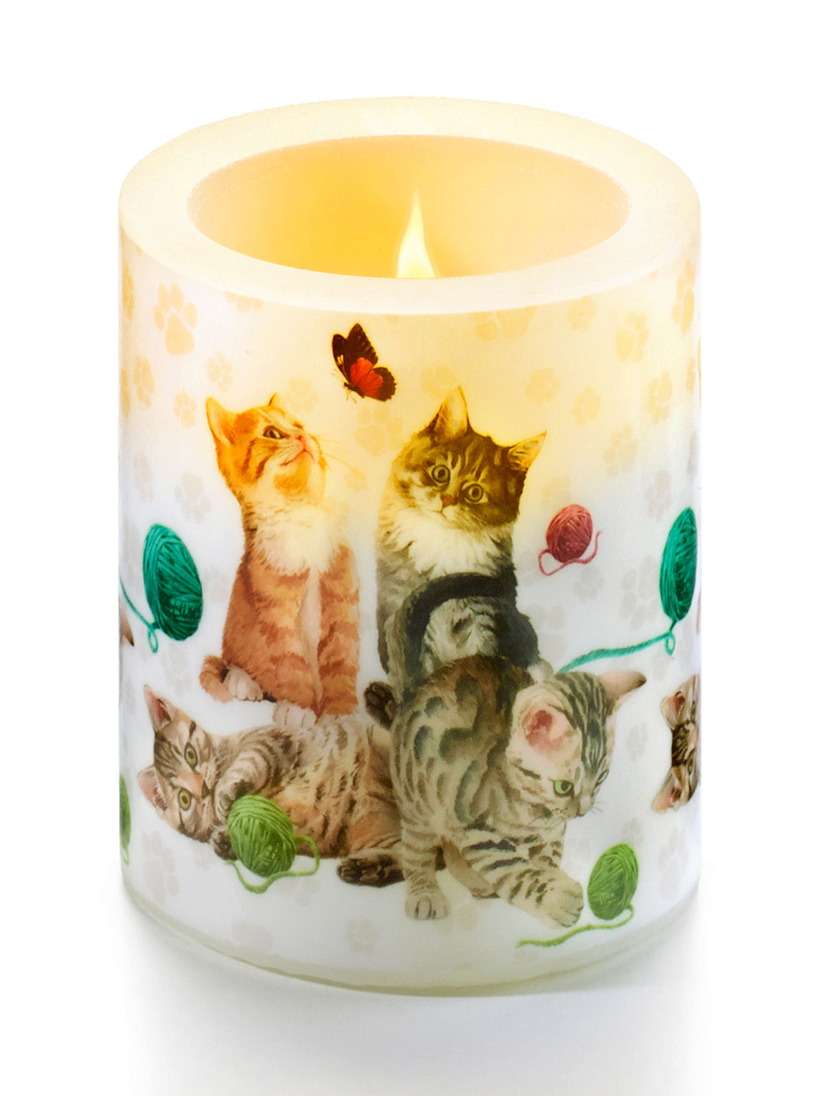 Kerze „Spielende Kätzchen“