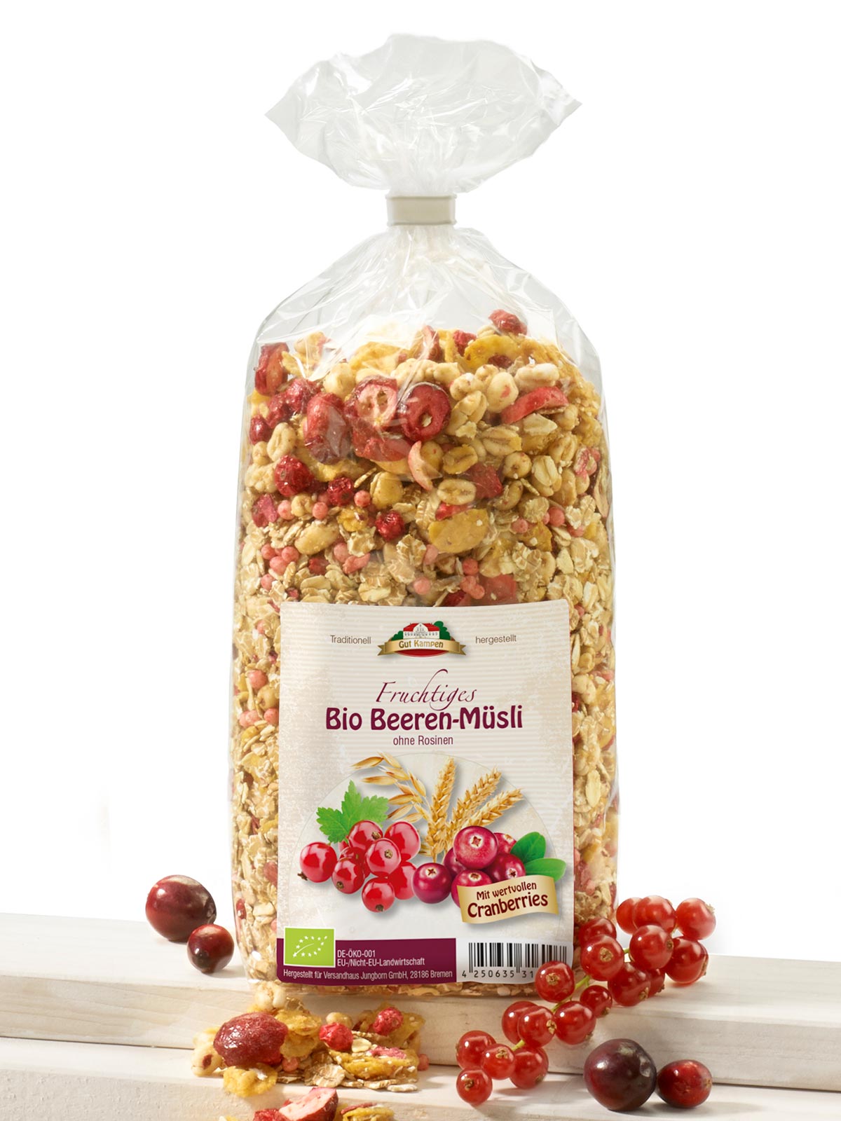 Bio Beeren-Müsli ohne Rosinen