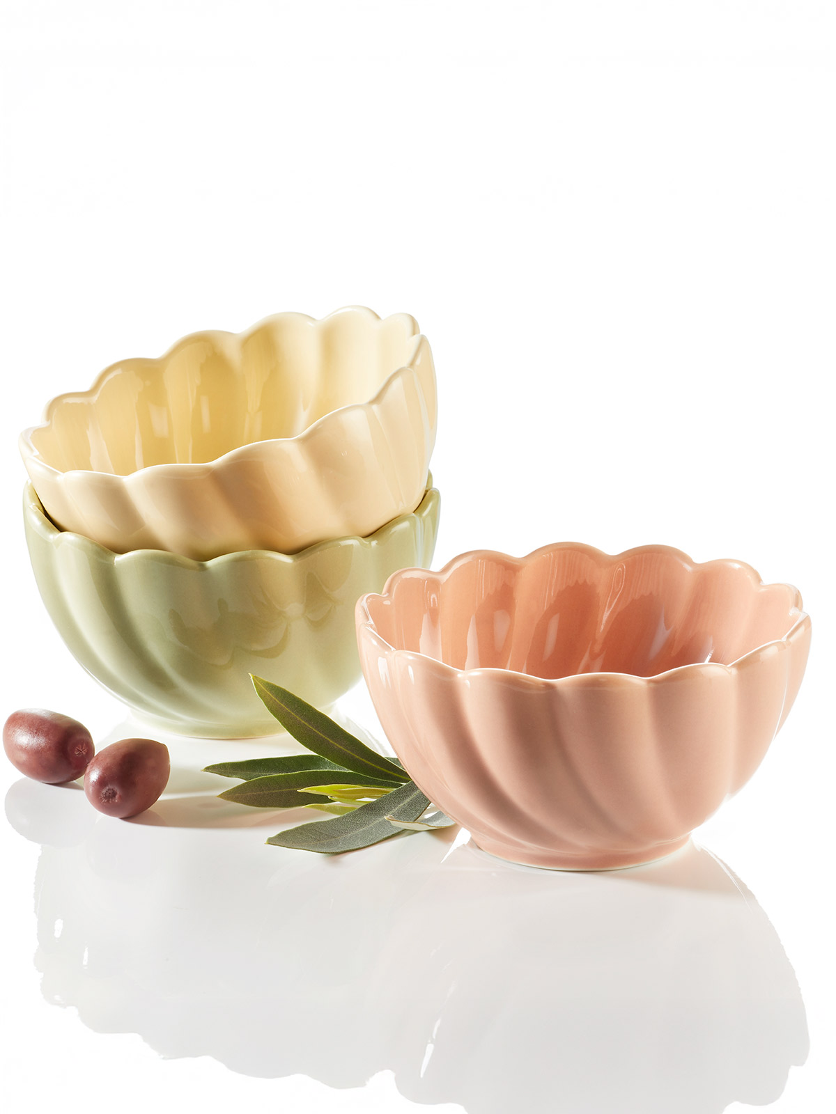 Schalen-Trio „Flora“