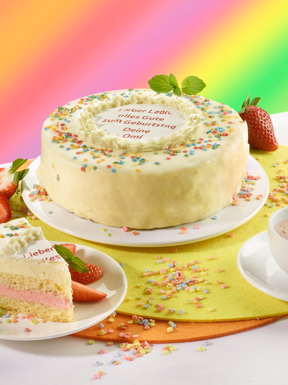 Konfetti-Wunschtorte