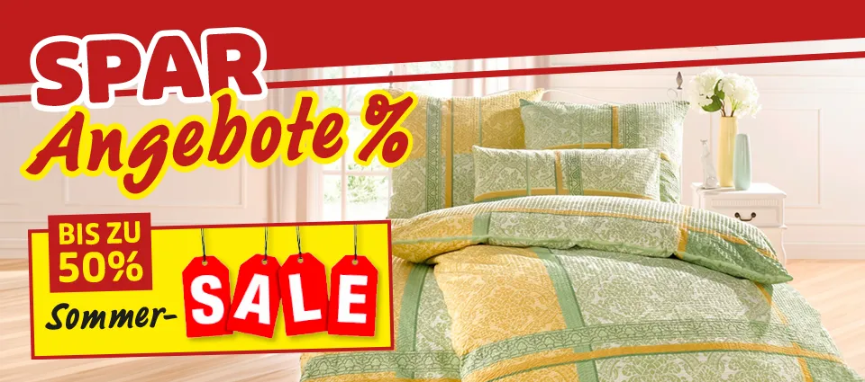 Sommer-Sale – Sparangebote mit bis zu 50 % Rabatt