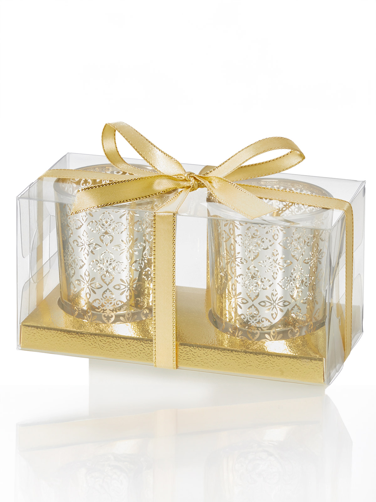 Teelichtglas-Duo „Goldzauber“