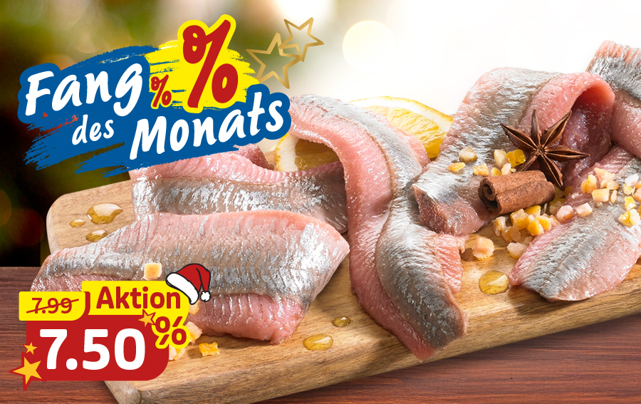 Matjesfilets lecker gewürzt als Fang des Monats