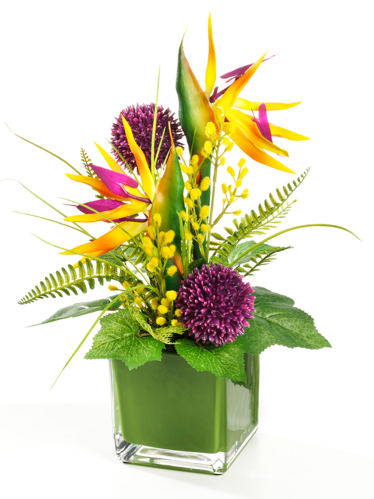 Glastopf „Paradiesvogelblume“