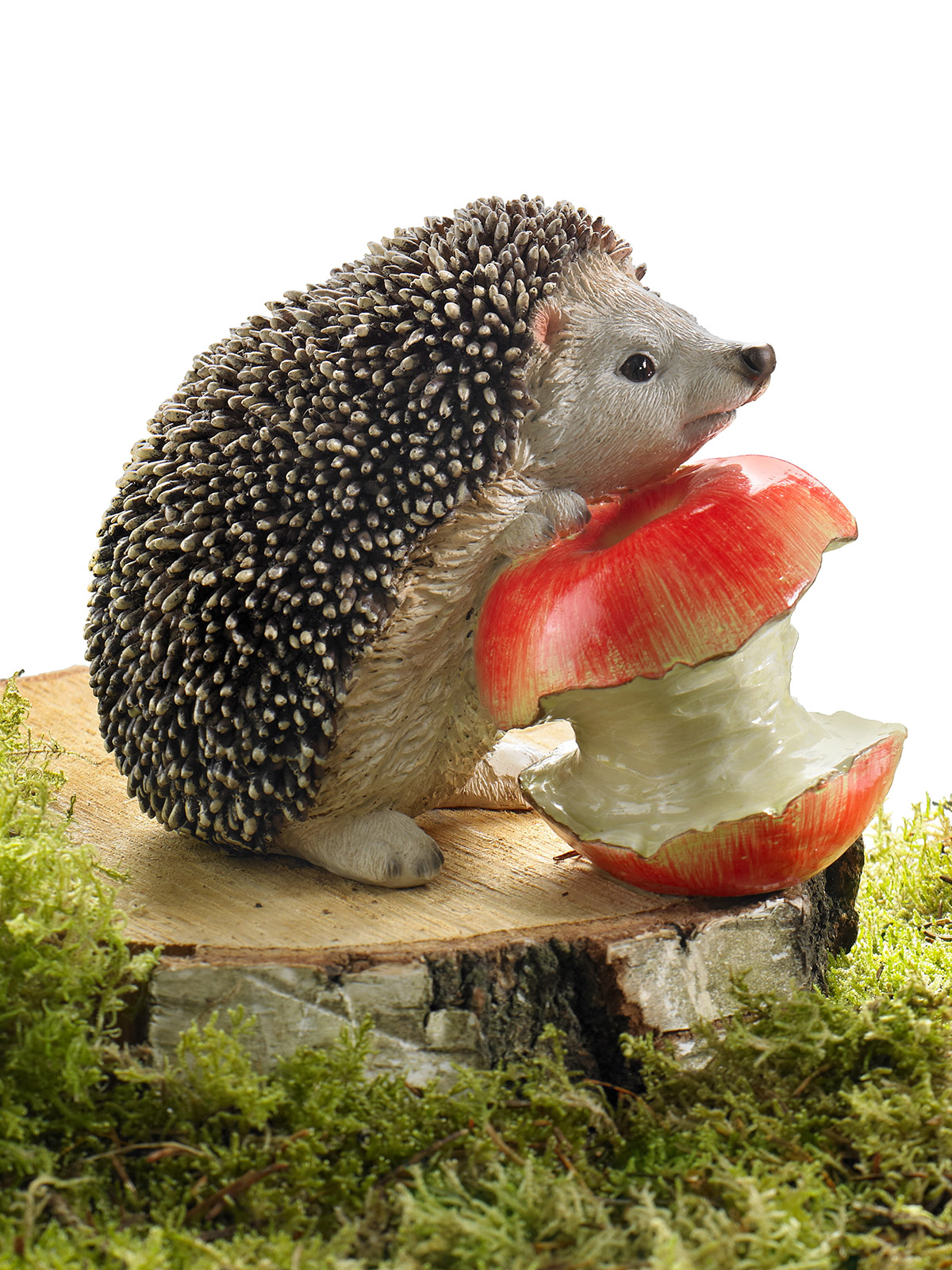 Igel „Mecki“ mit Apfel