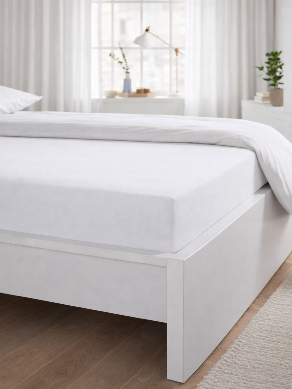 Spannbettlaken „Sofia“, Weiß