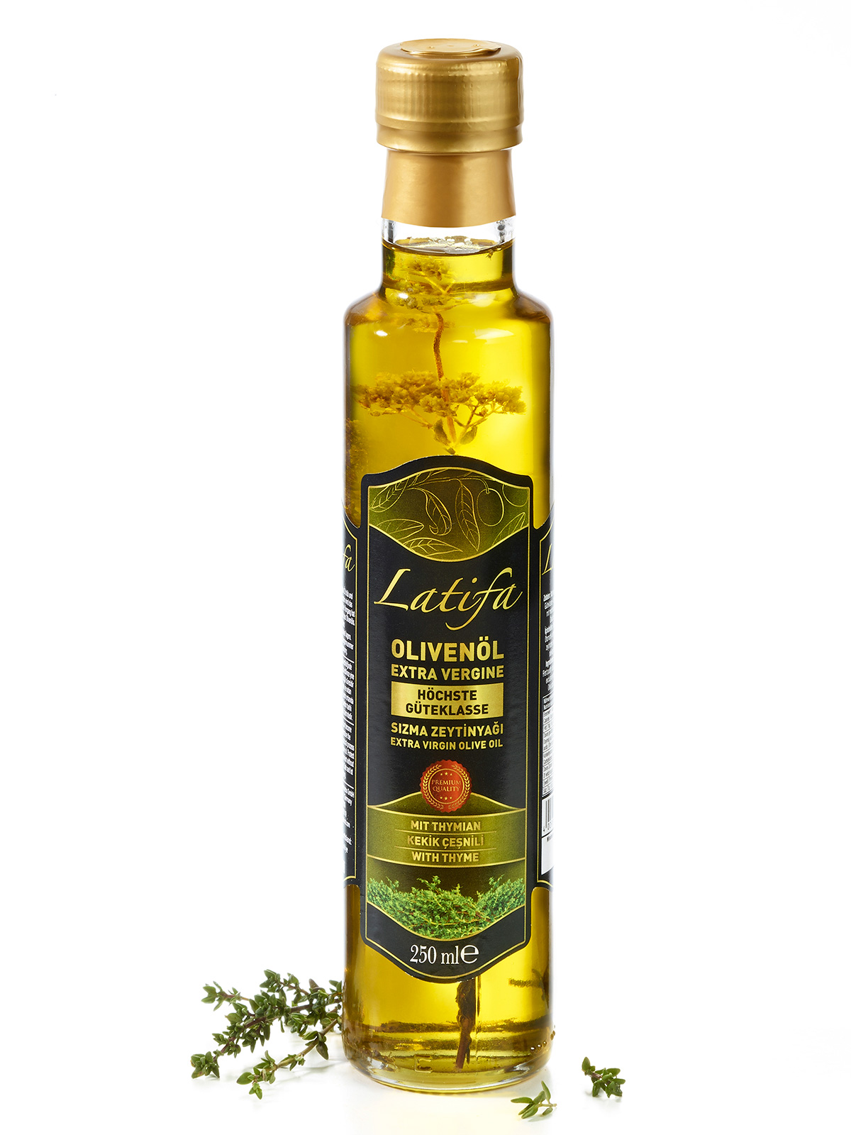 Natives Olivenöl Extra mit Thymian