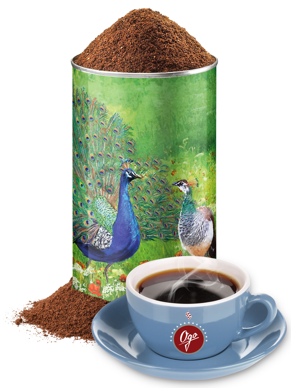 Entkoffeinierter Kaffee, gem. in Künstlerdose