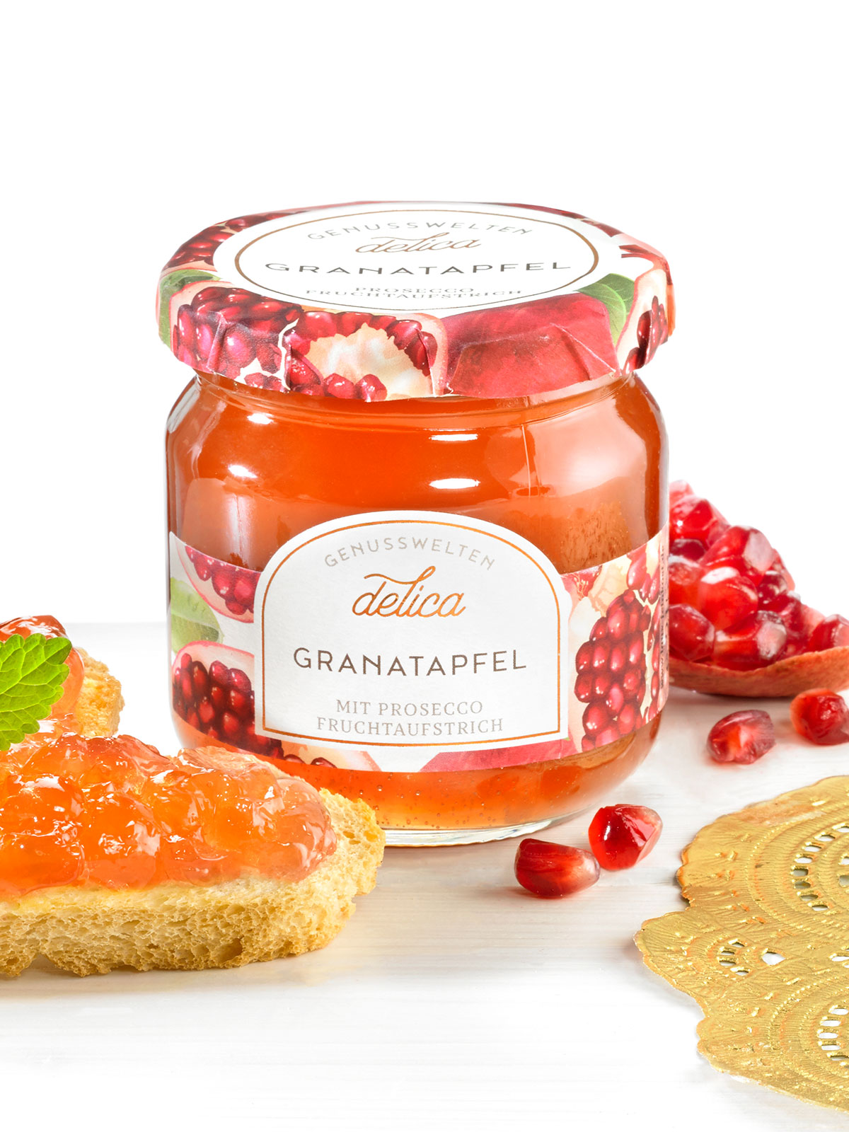 Granatapfel-Prosecco Fruchtaufstrich