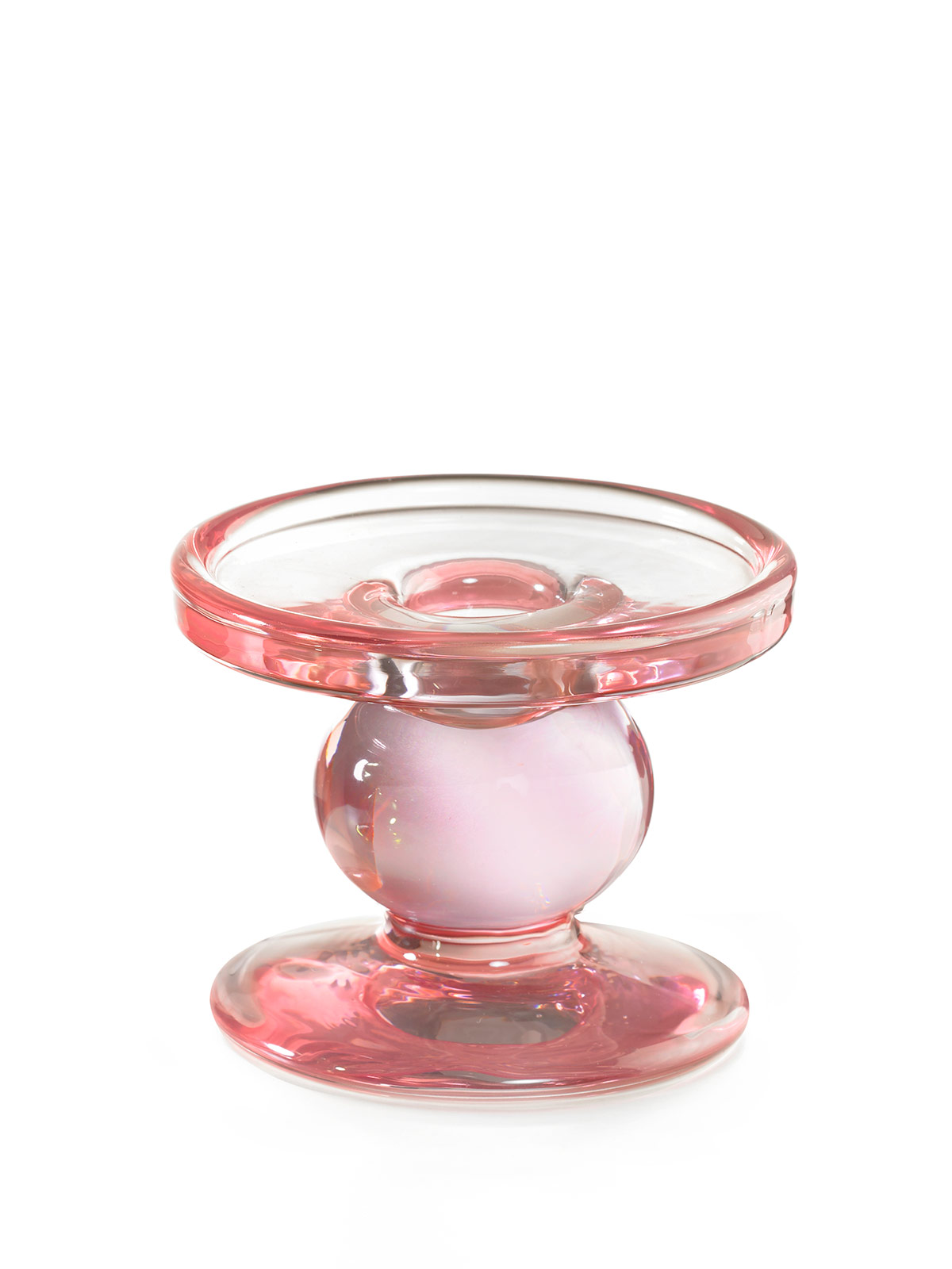 Glas-Kerzenständer „Rosé“