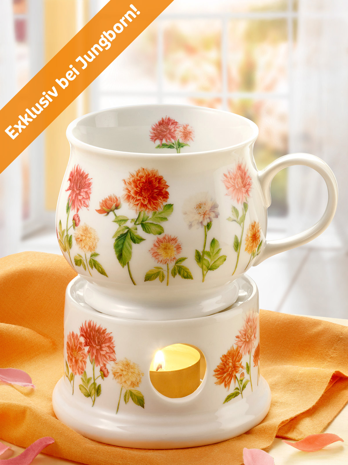 Stövchen & Becher „Dahlie“ Stövchen & Becher „Dahlie“