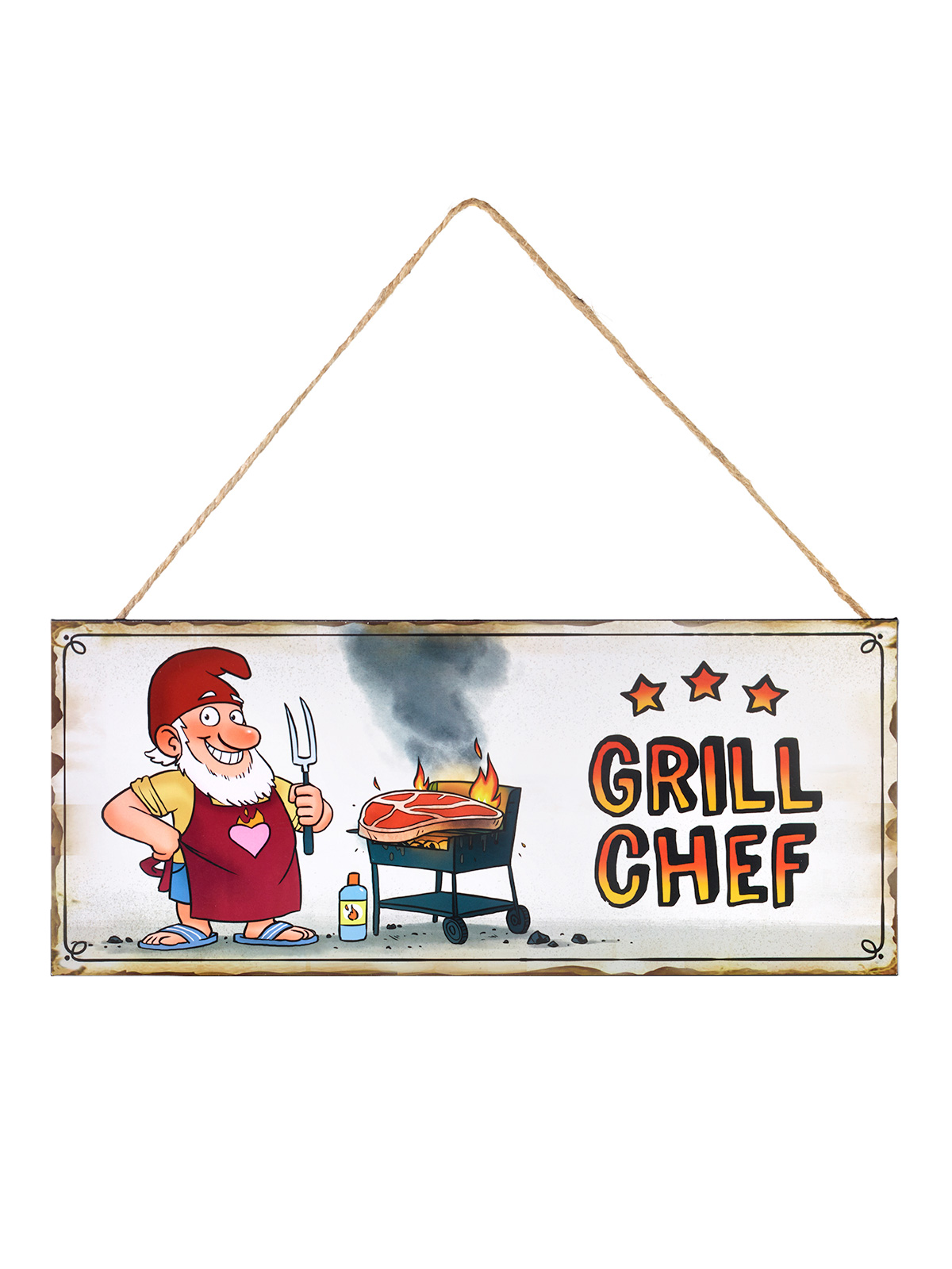 Metallschild „Grillchef“  