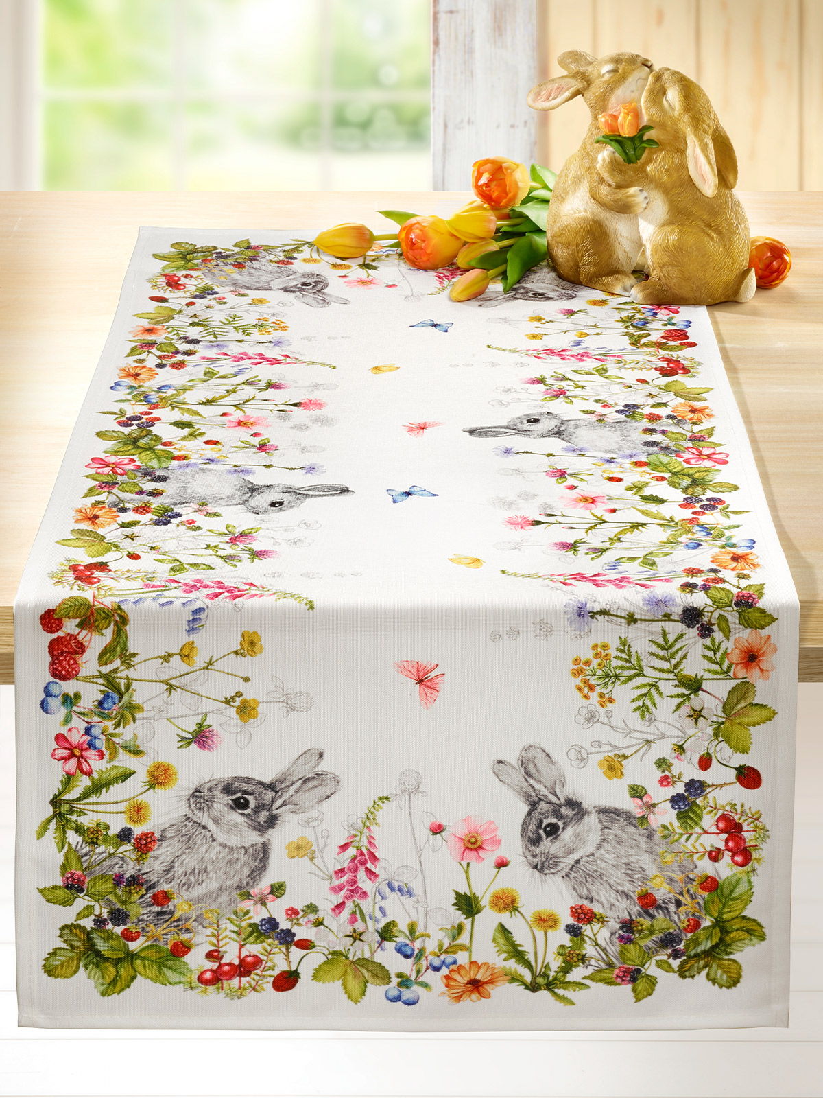 Tischwäsche-Serie „Häschenwiese“ 
