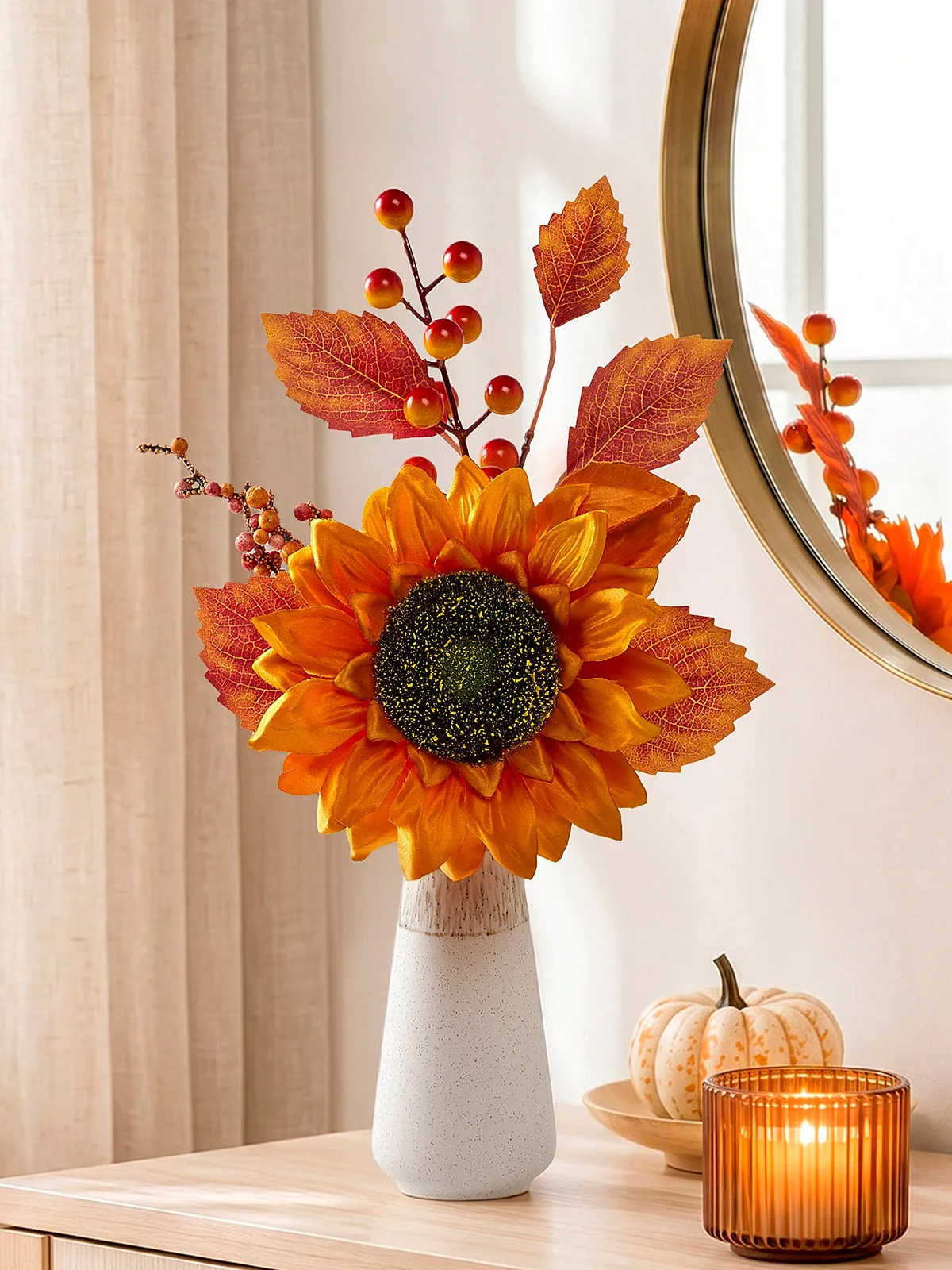 Sonnenblume mit Vase