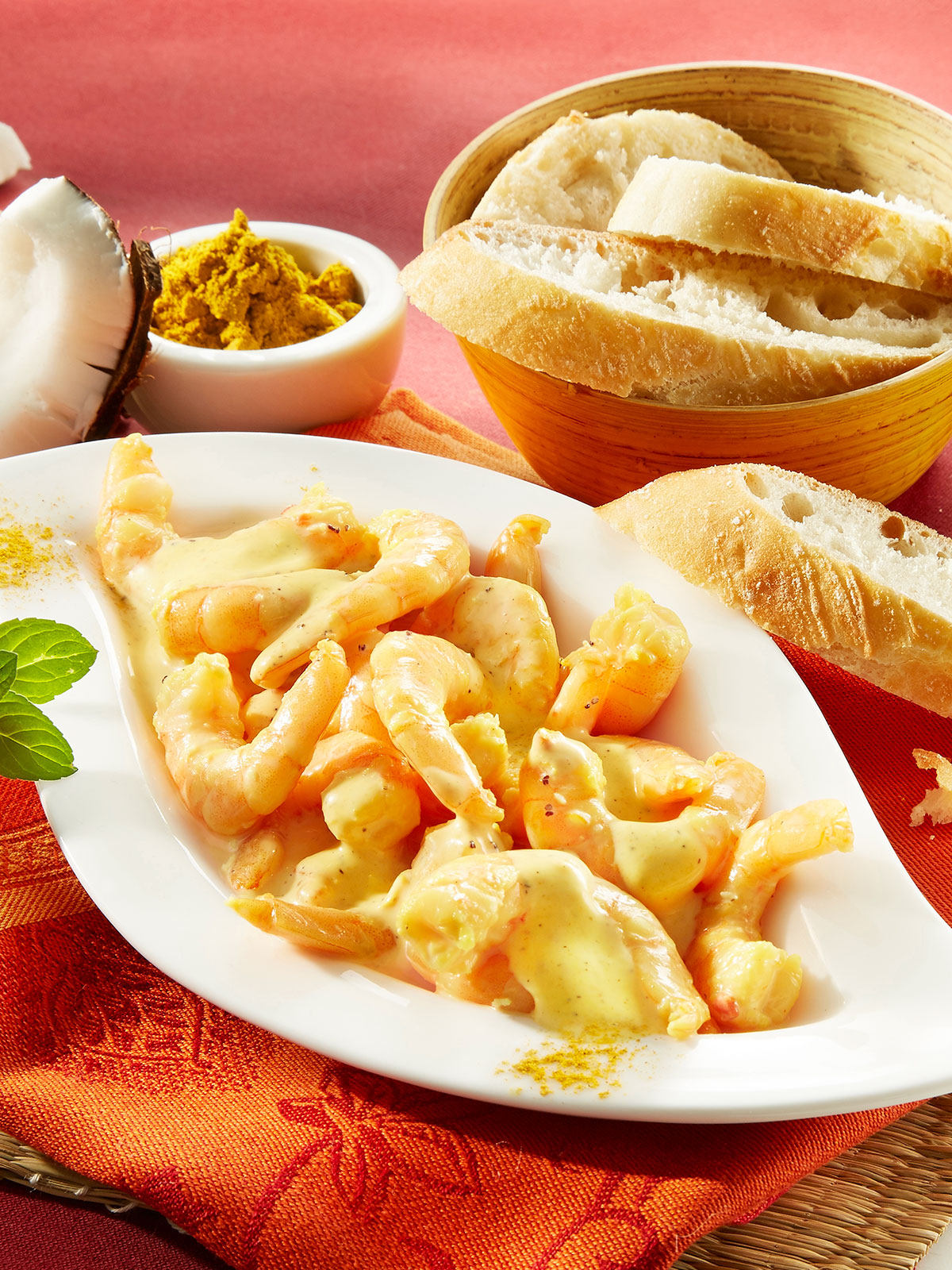 Riesengarnelen „Indisch Curry“
