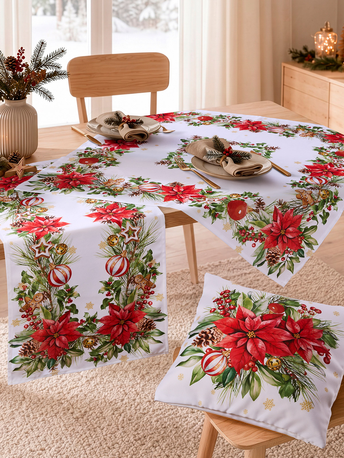 Tischwäsche-Serie „Weihnachtsstern“