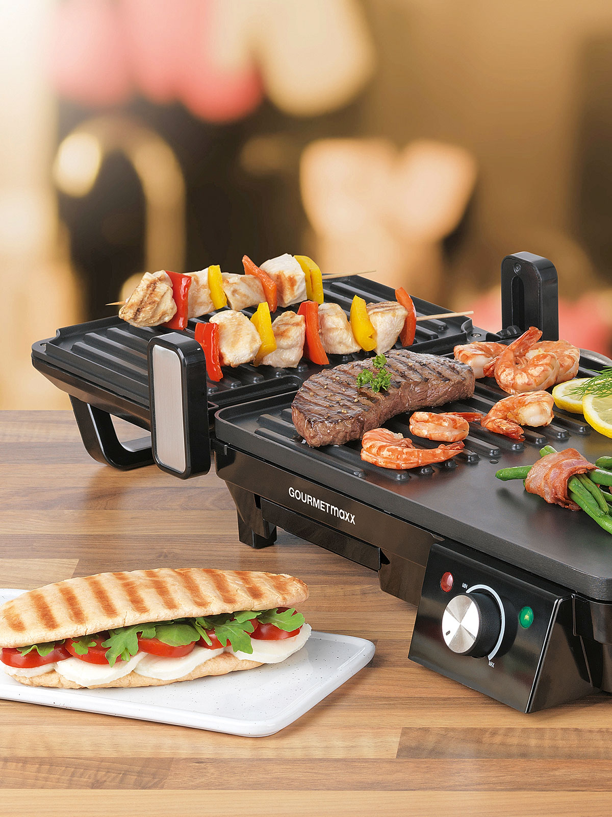 GOURMETmaxx Tischgrill 2in1