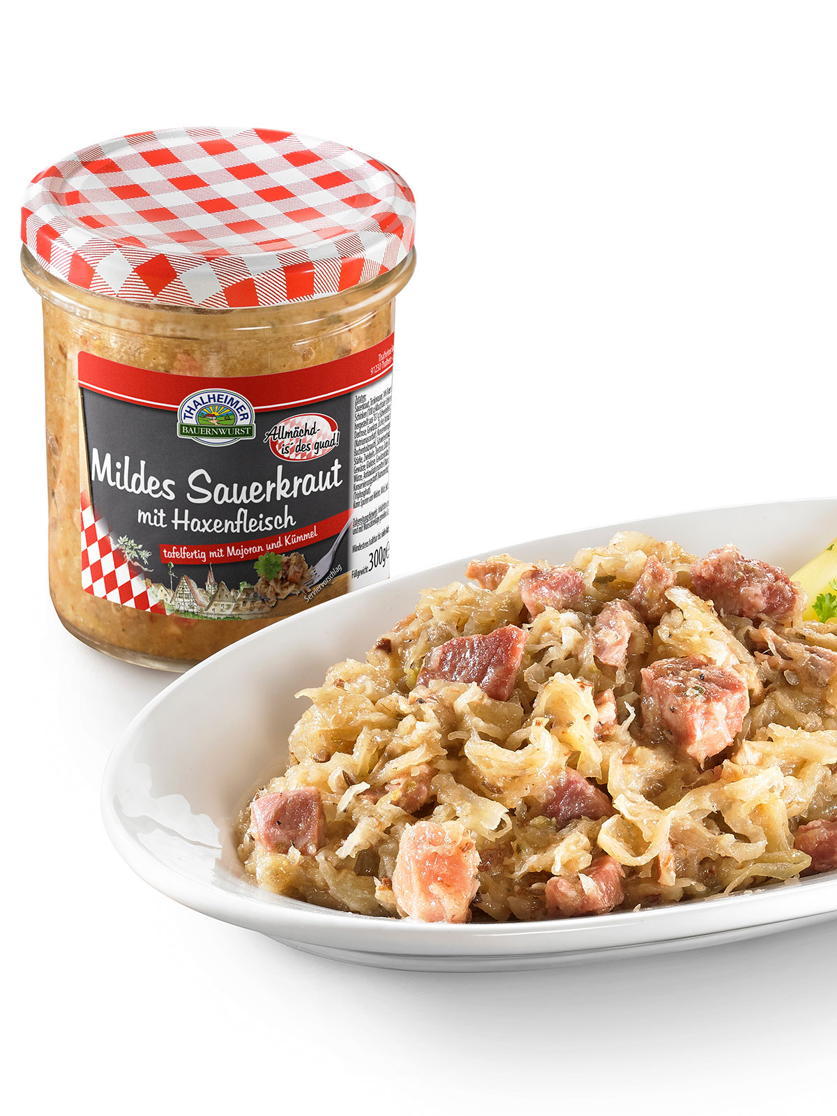 Haxenfleisch mit Sauerkraut