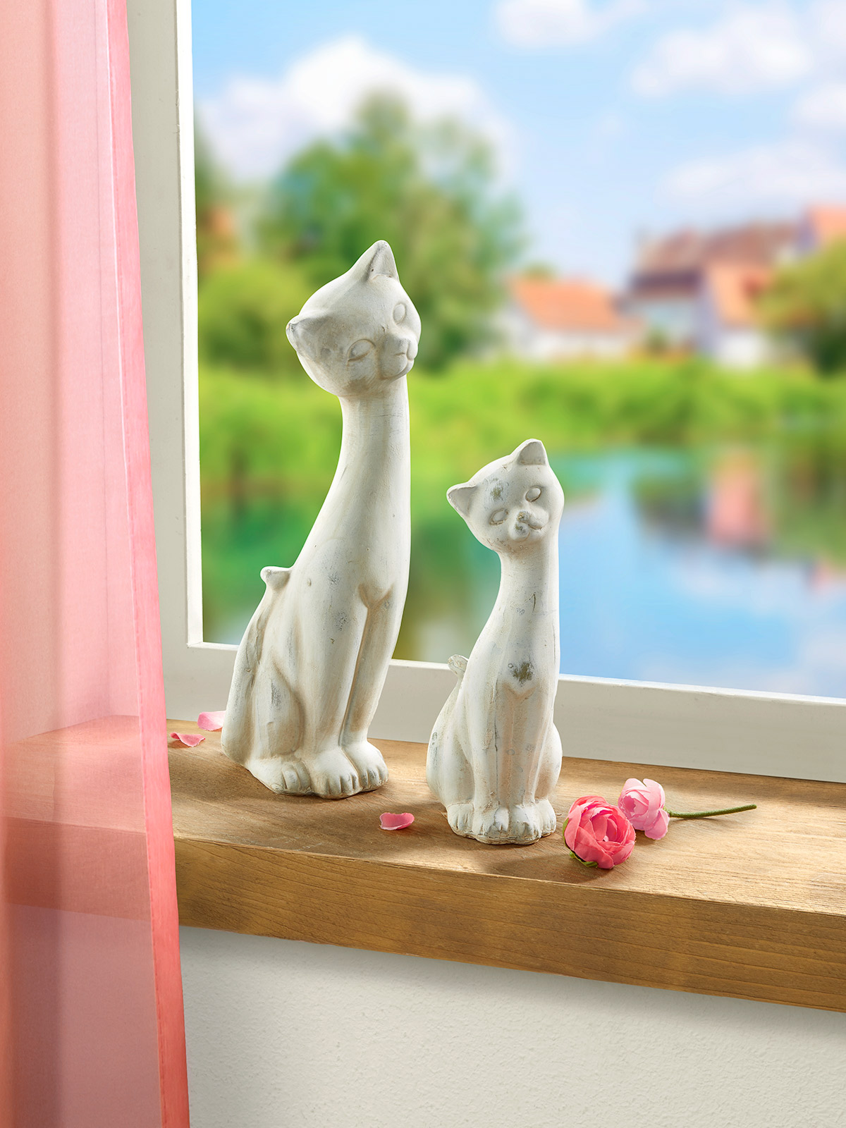 Keramik-Duo „Katzen“