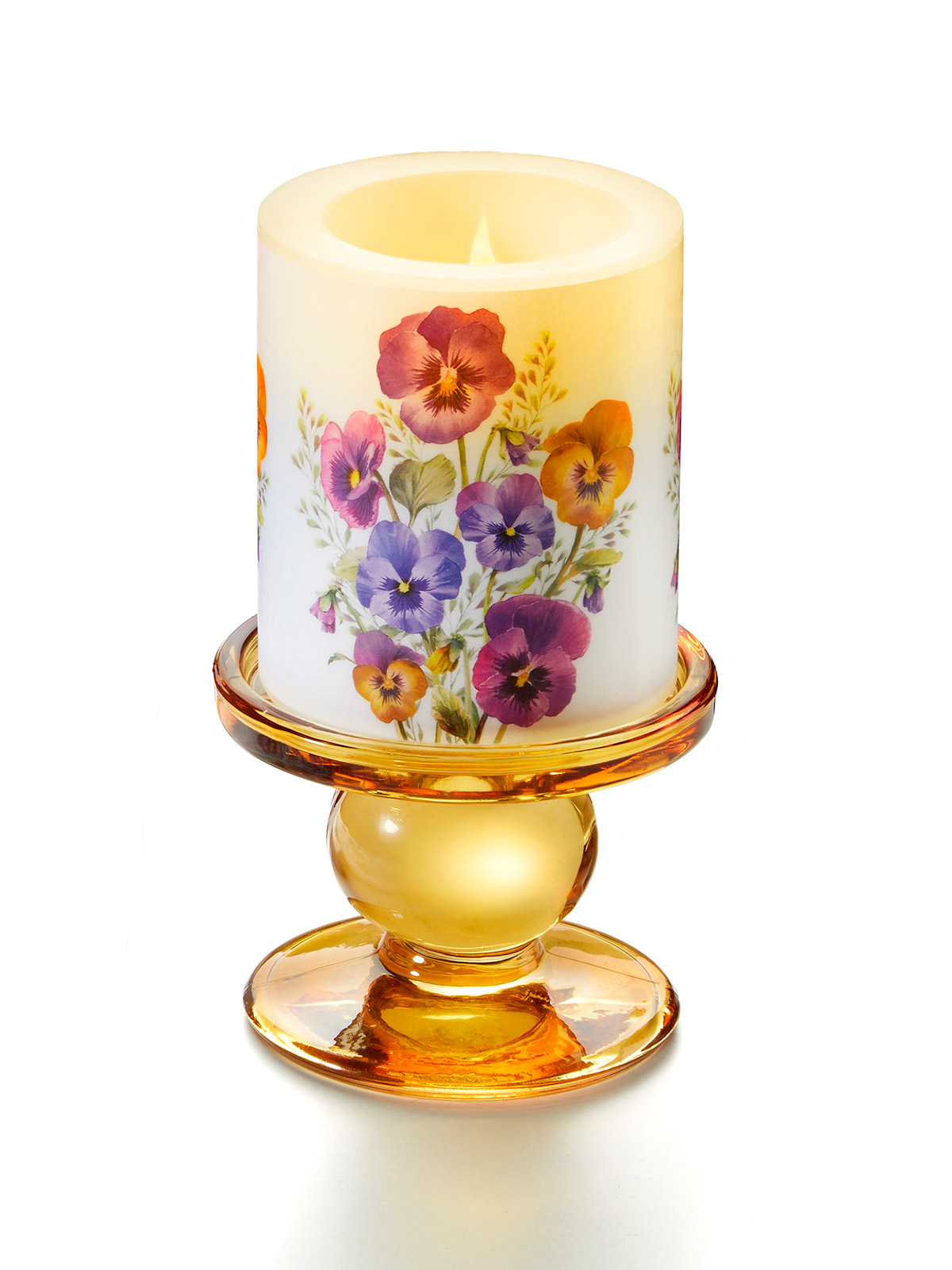 Kerze „Stiefmütterchen“