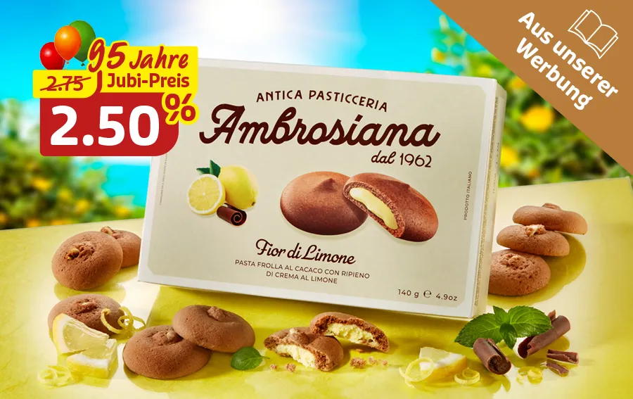 Zitronenkekse mit cremiger Füllung zum Jubiläumspreis