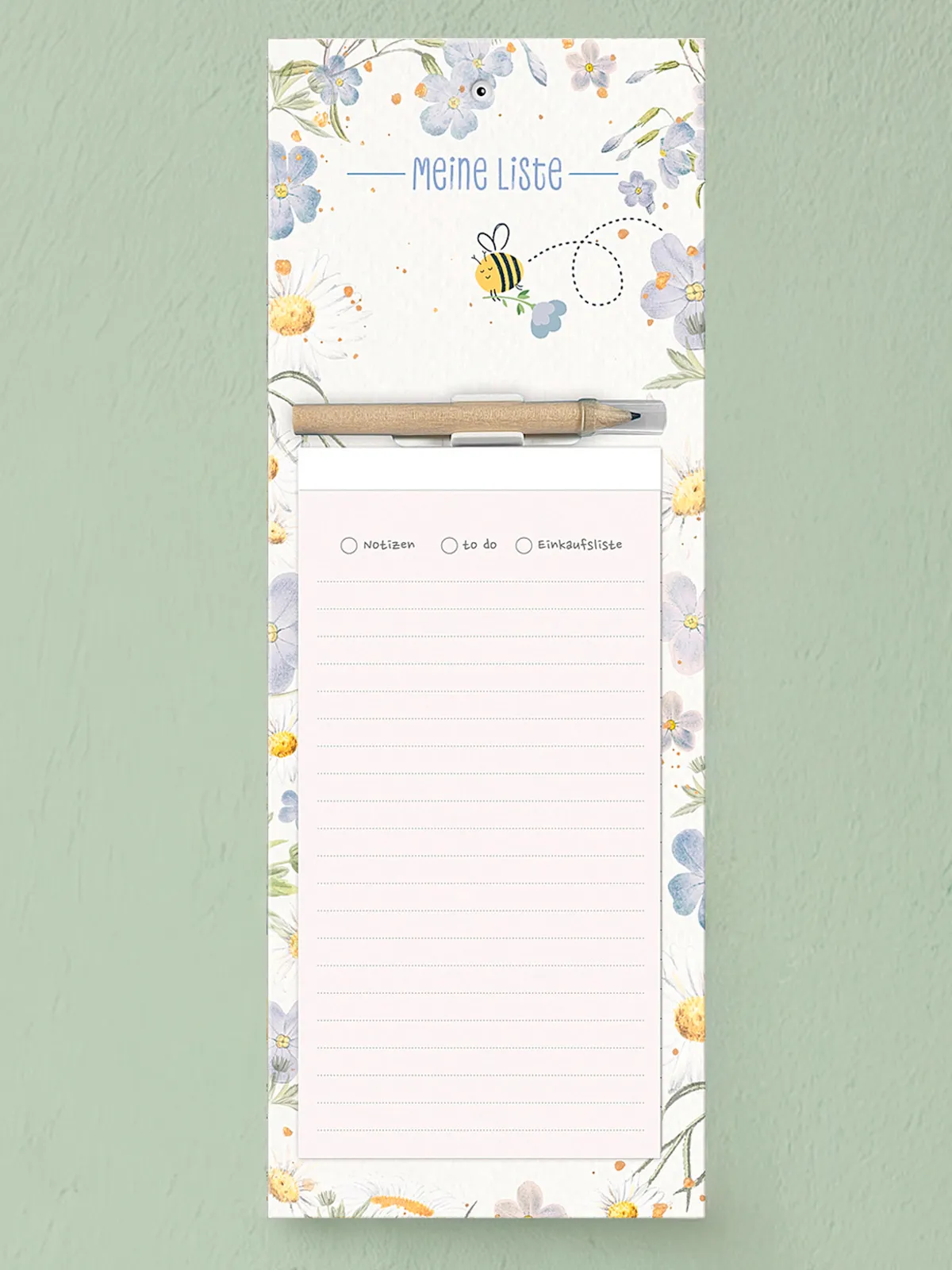 Magnet-Notizblock „Bienchen“