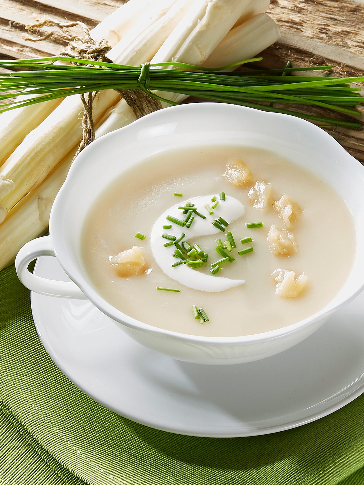 Spargel-Cremesuppe