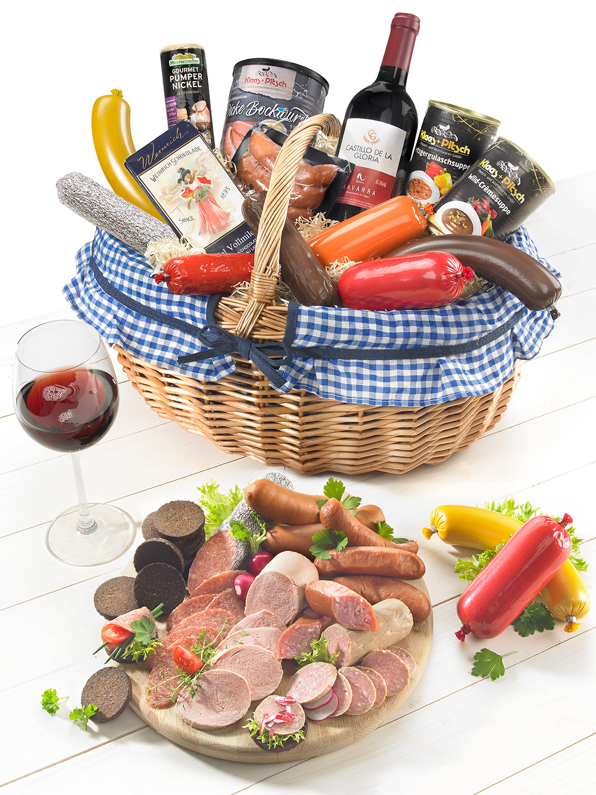 Delikatessen-Festkorb